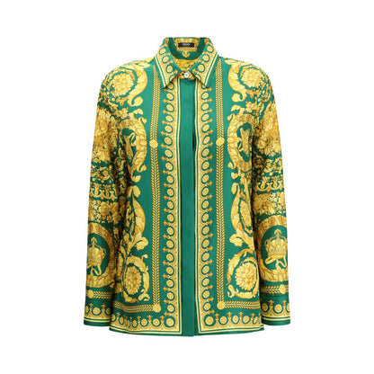 Versace Bicolor Silk Shirt