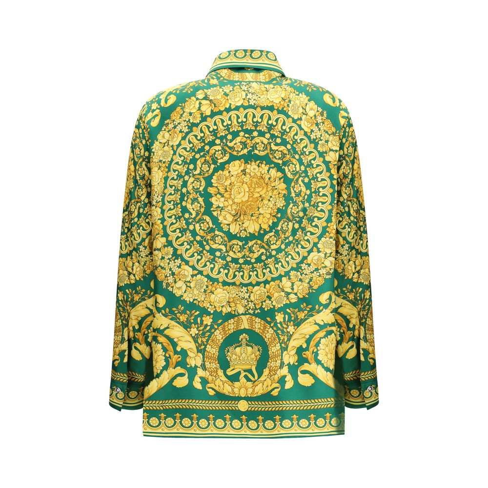 Versace Bicolor Silk Shirt