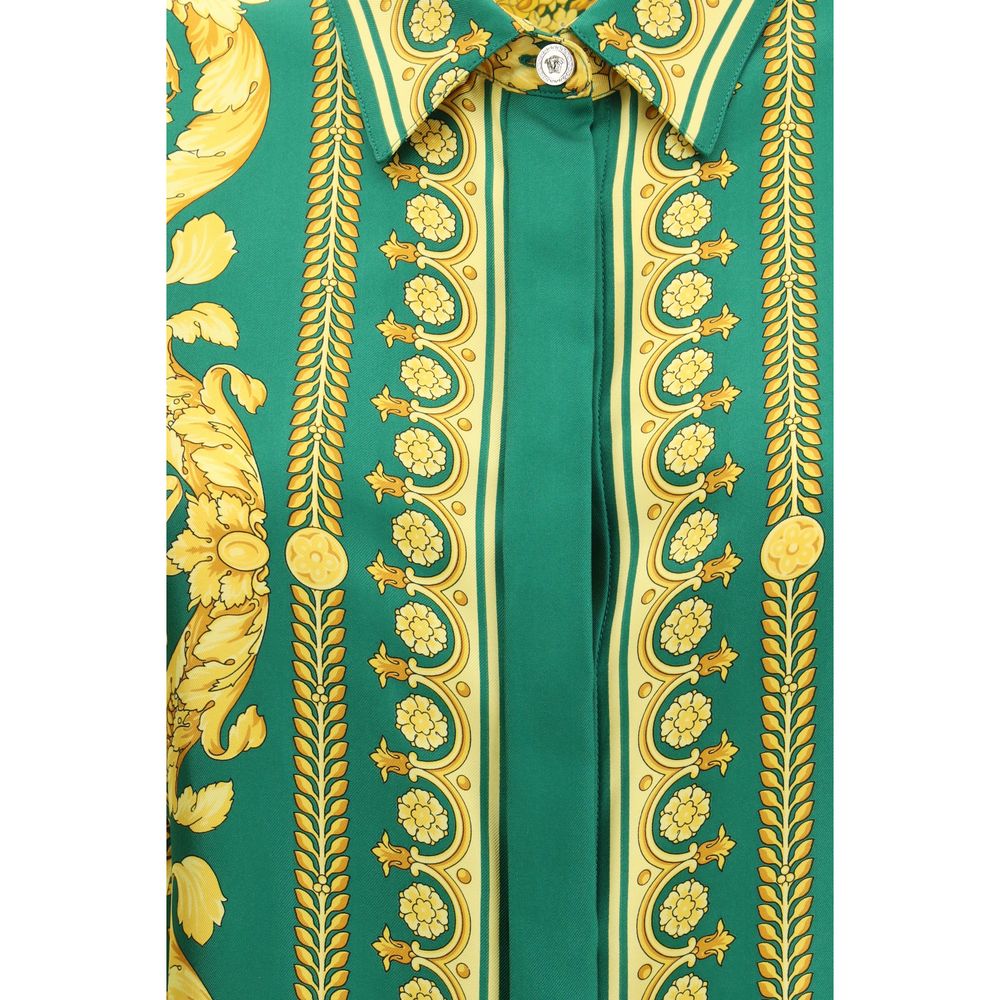 Versace Bicolor Silk Shirt