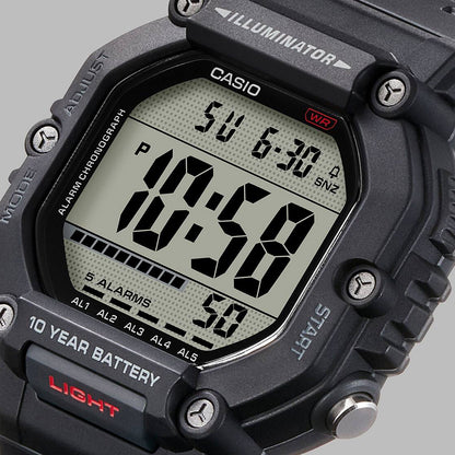 CASIO SPORT COLLECTION Mod. OVERSIZE 10 YEARS BATTERY - BLACK-1