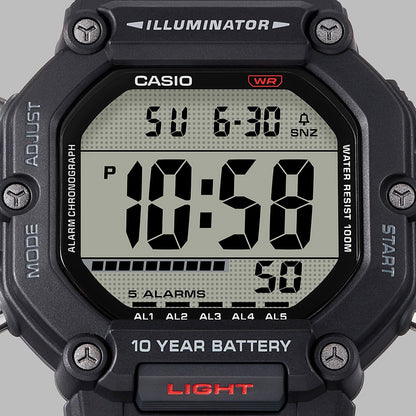 CASIO SPORT COLLECTION Mod. OVERSIZE 10 YEARS BATTERY - BLACK-2