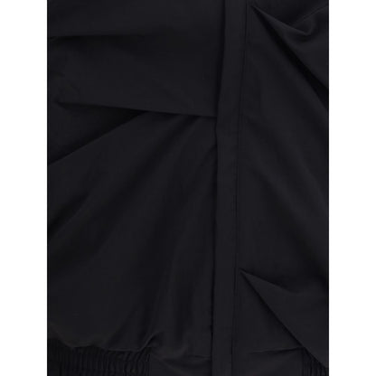 ALAINPAUL Black Polyamide Full-Length Jacket