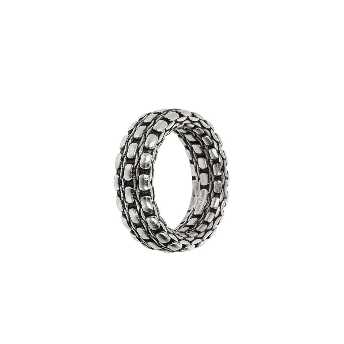 Three-band silver ring from ALBERT M. JEWELS JEWELRY Mod. WSOX00560.S-22 displayed on white background