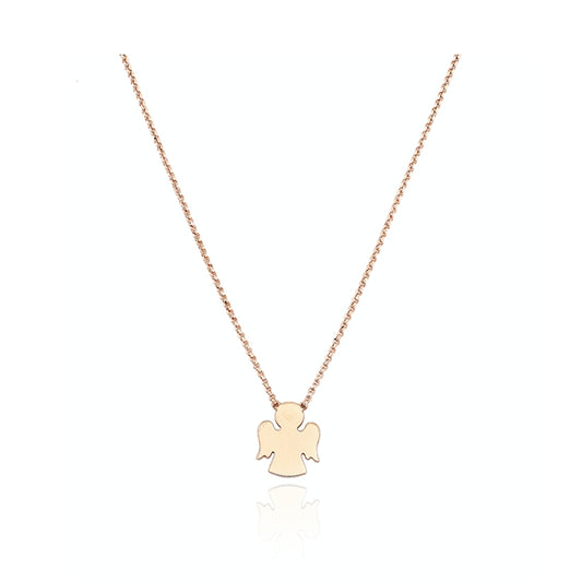 AMEN JEWELRY Mod. CLAR3 necklace with angel pendant on a delicate chain