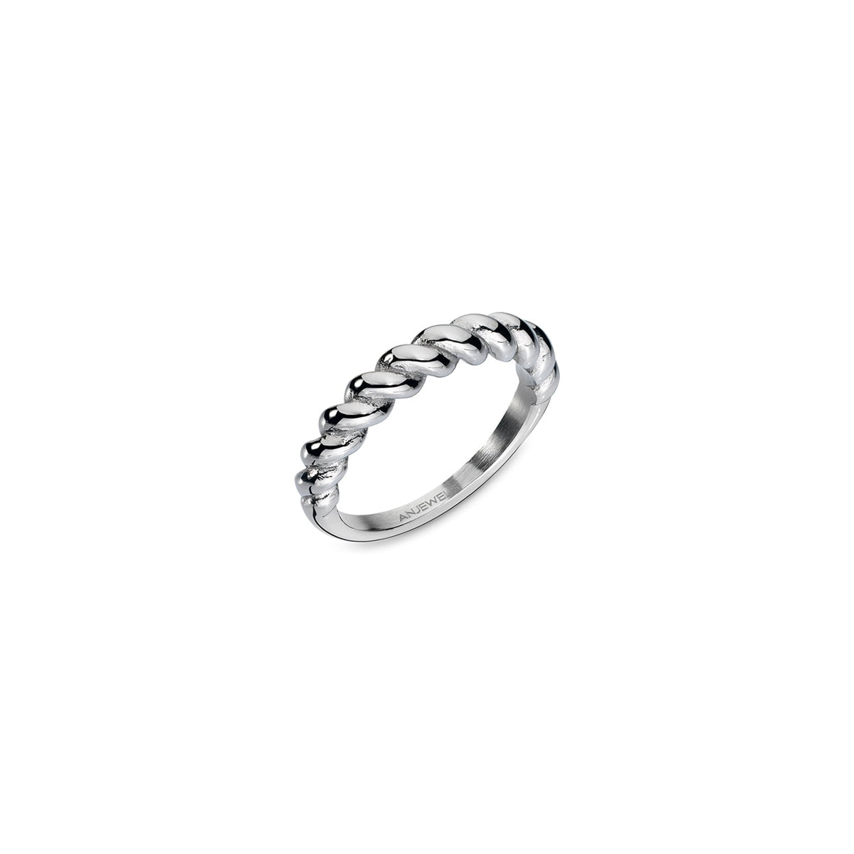 AN JEWELS JEWELRY Mod. AAC.R05S-8 silver twisted design ring