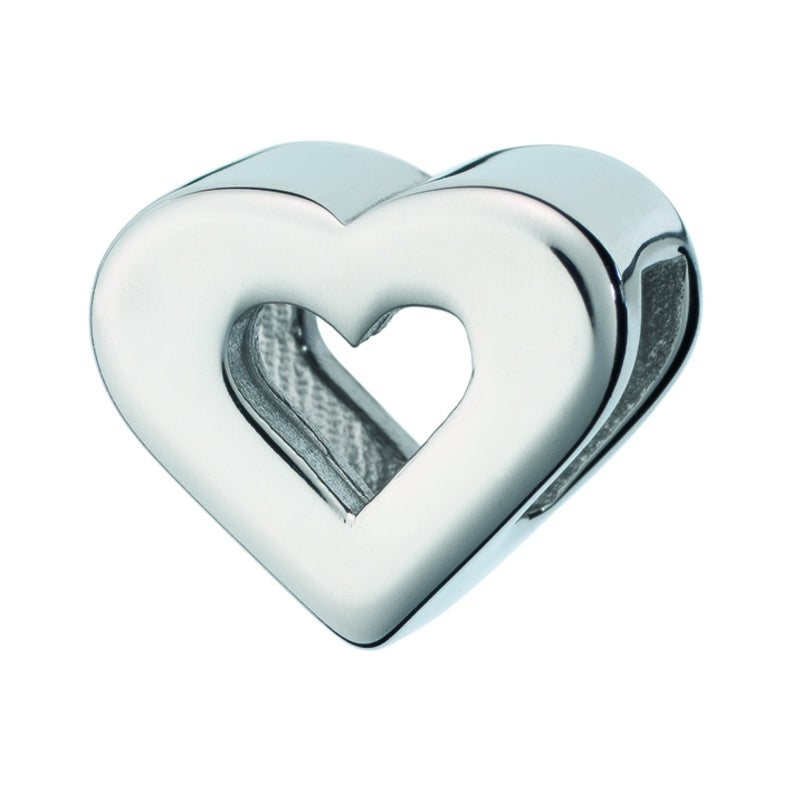 Heart-shaped charm from AN JEWELS JEWELRY Mod. AL.DLI02SS collection.