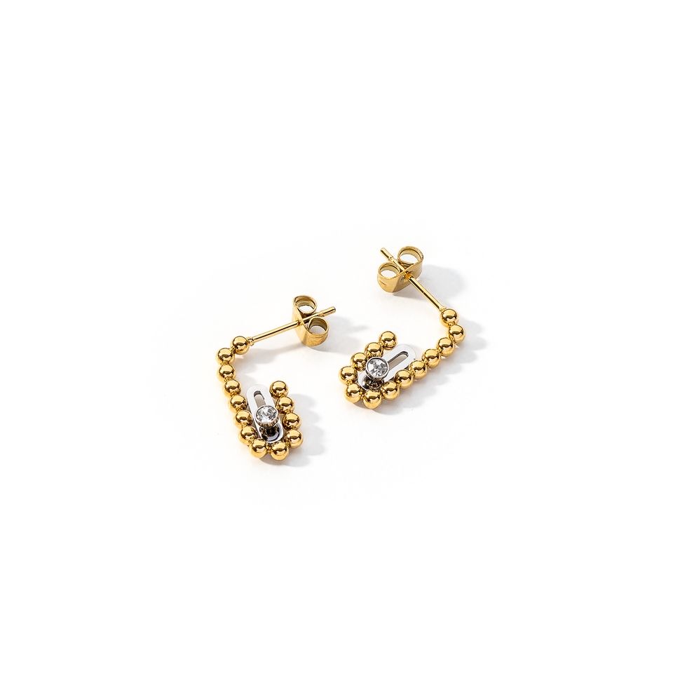 Elegant earrings from AN JEWELS JEWELRY Mod. AL.ESOK02SYC in gold with sleek design, perfect for stylish occasions.