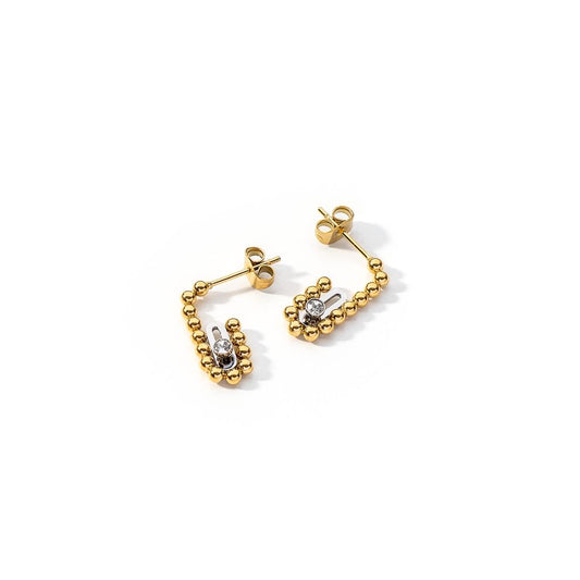 Elegant earrings from AN JEWELS JEWELRY Mod. AL.ESOK02SYC in gold with sleek design, perfect for stylish occasions.