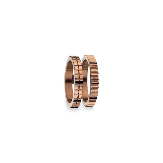 AN JEWELS JEWELRY Mod. AR.R2NS03SBR-7 rose gold rings set with unique design