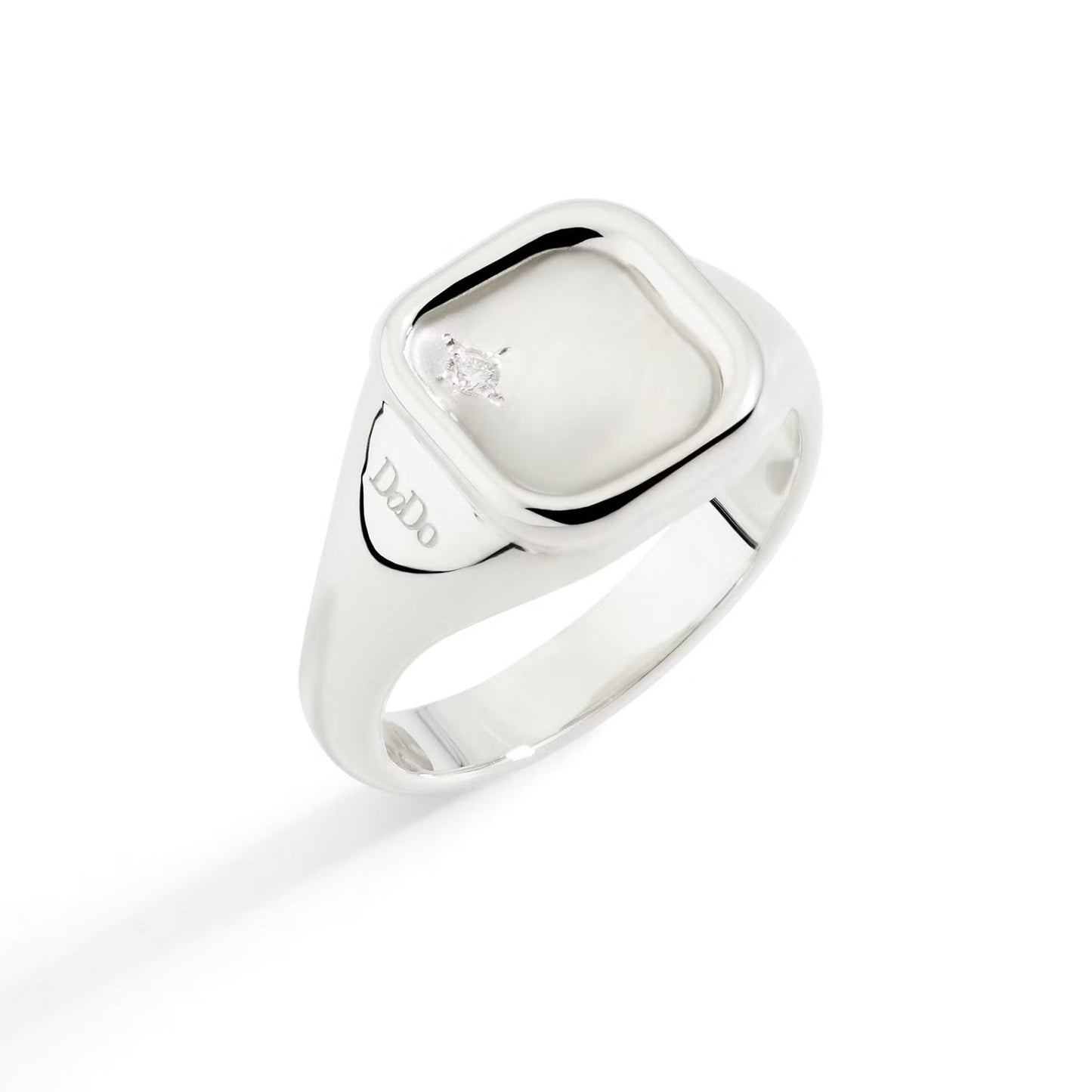 ANELLI DODO MOD. DAC5001SIGNEDB0AG48 silver ring with engraved details and a polished finish.