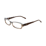 Alexander McQueen Brown Acetate Frames AMQ4162R4E GLASSES with 52/15/135 mm dimensions. Sleek design for women.