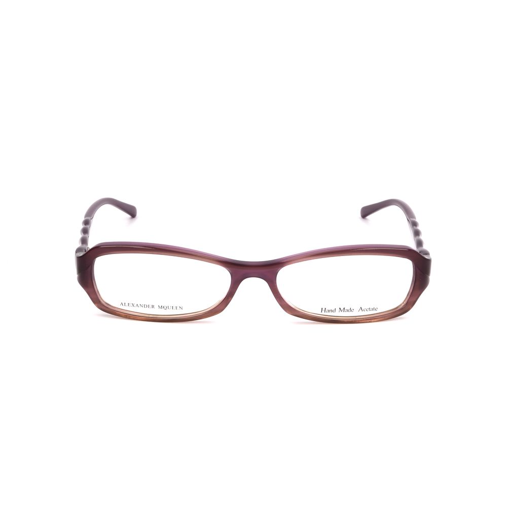 Alexander McQueen Purple Acetate Frames, Model AMQ4162R3Y, women's eyewear with dimensions 52/15/135mm, stylish purple glasses