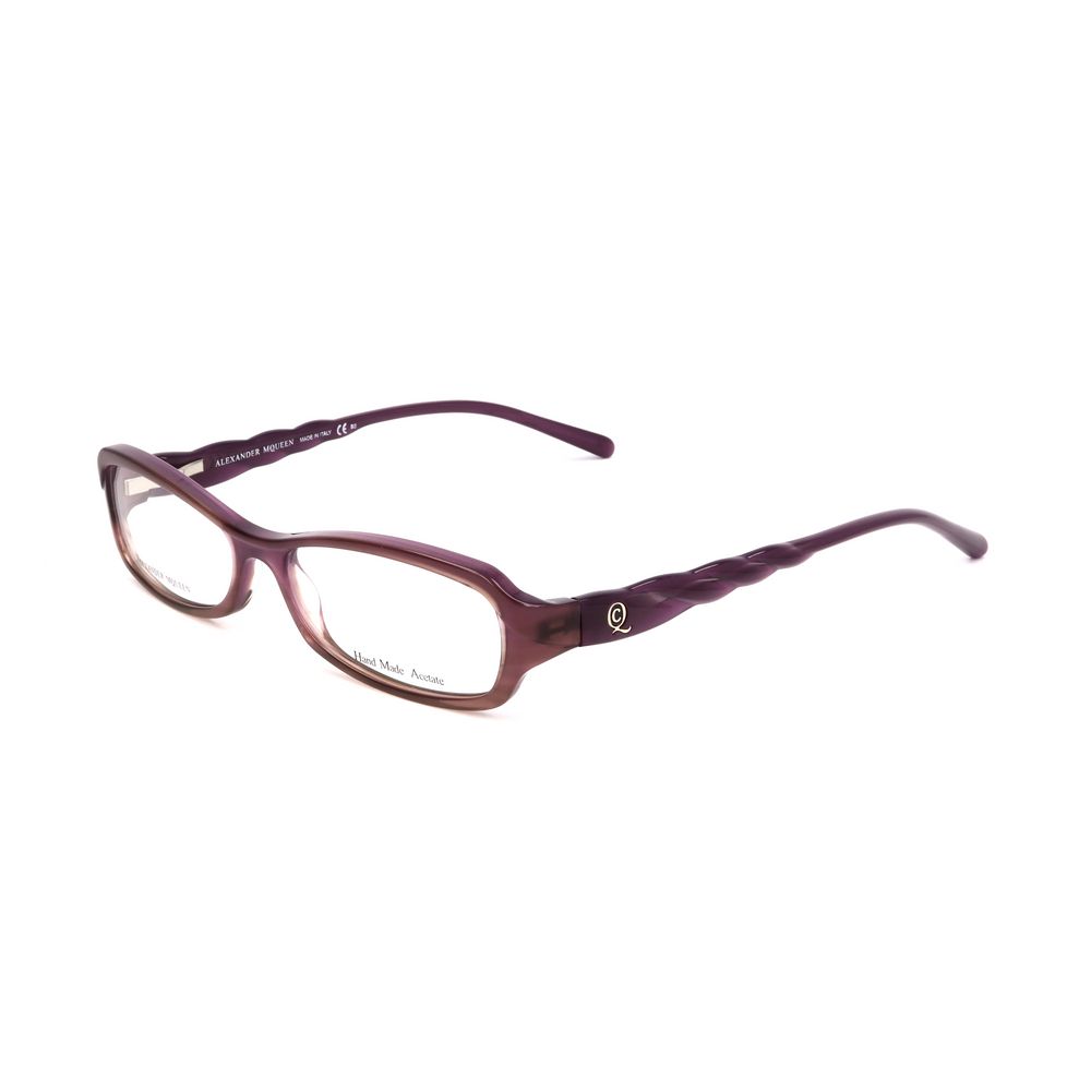 Alexander McQueen Purple Acetate Frames featuring a stylish design with 52/15/135mm measurements for women.