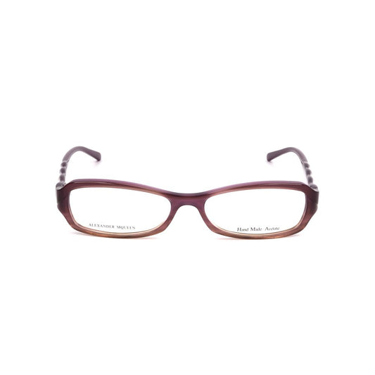 Alexander McQueen Purple Acetate Frames, Model AMQ4162R3Y, women's eyewear with dimensions 52/15/135mm, stylish purple glasses