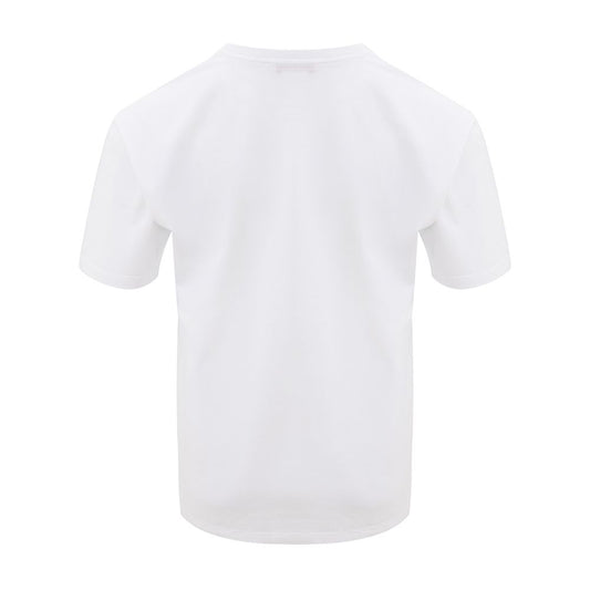 Back view of Alexander McQueen White Cotton T-Shirt with crew neck and short sleeves, European size 36, 100% cotton.