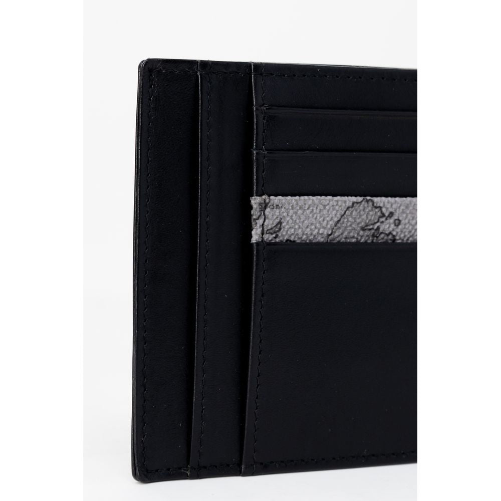 Alviero Martini Prima Classe Gray Leather Cardholder