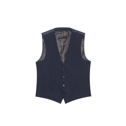 Antony Morato Blue Polyester Waistcoat