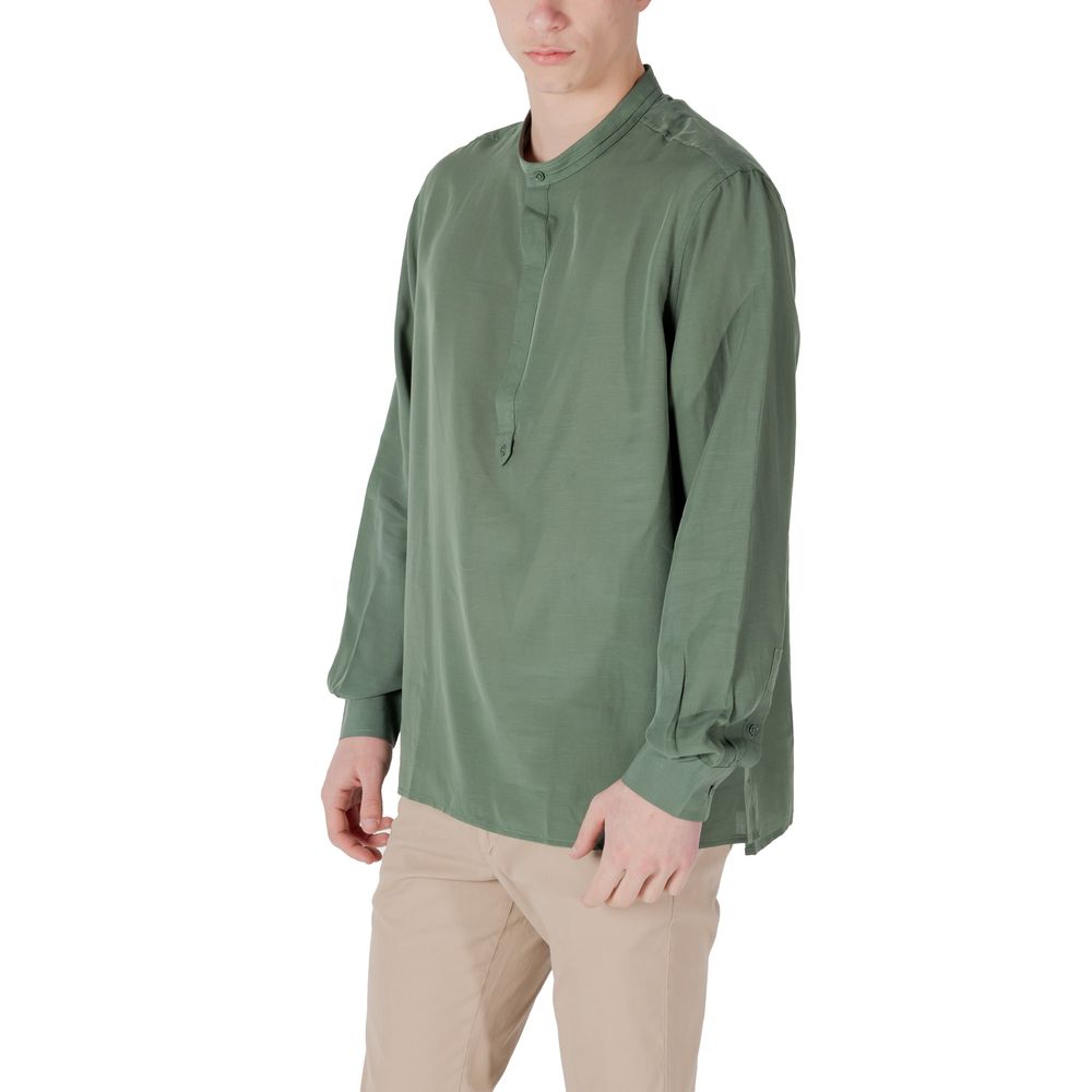 Antony Morato Green Lyocell Shirt