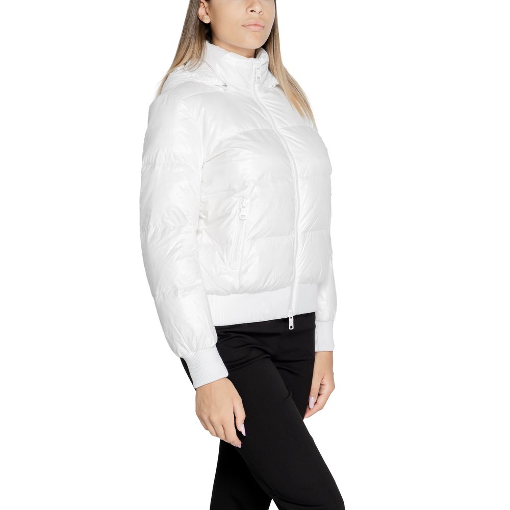 Armani Exchange White Polyamide Coat