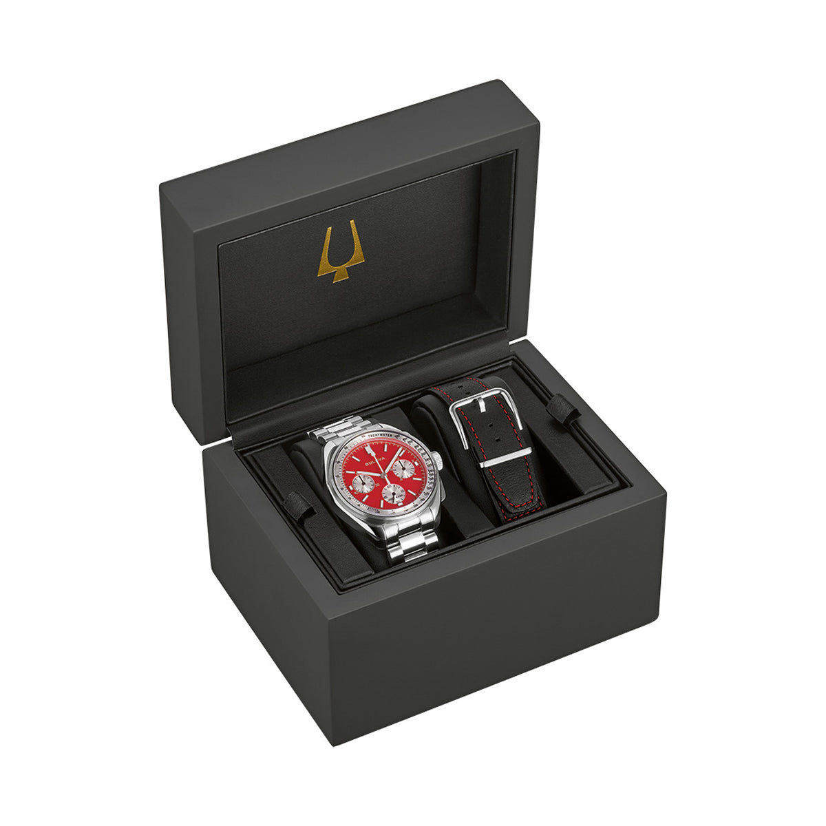 BULOVA WATCHES Mod. 96K115 in a black box with extra strap