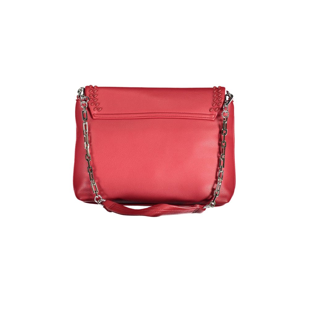 Front view with bag zipped and handles upright.