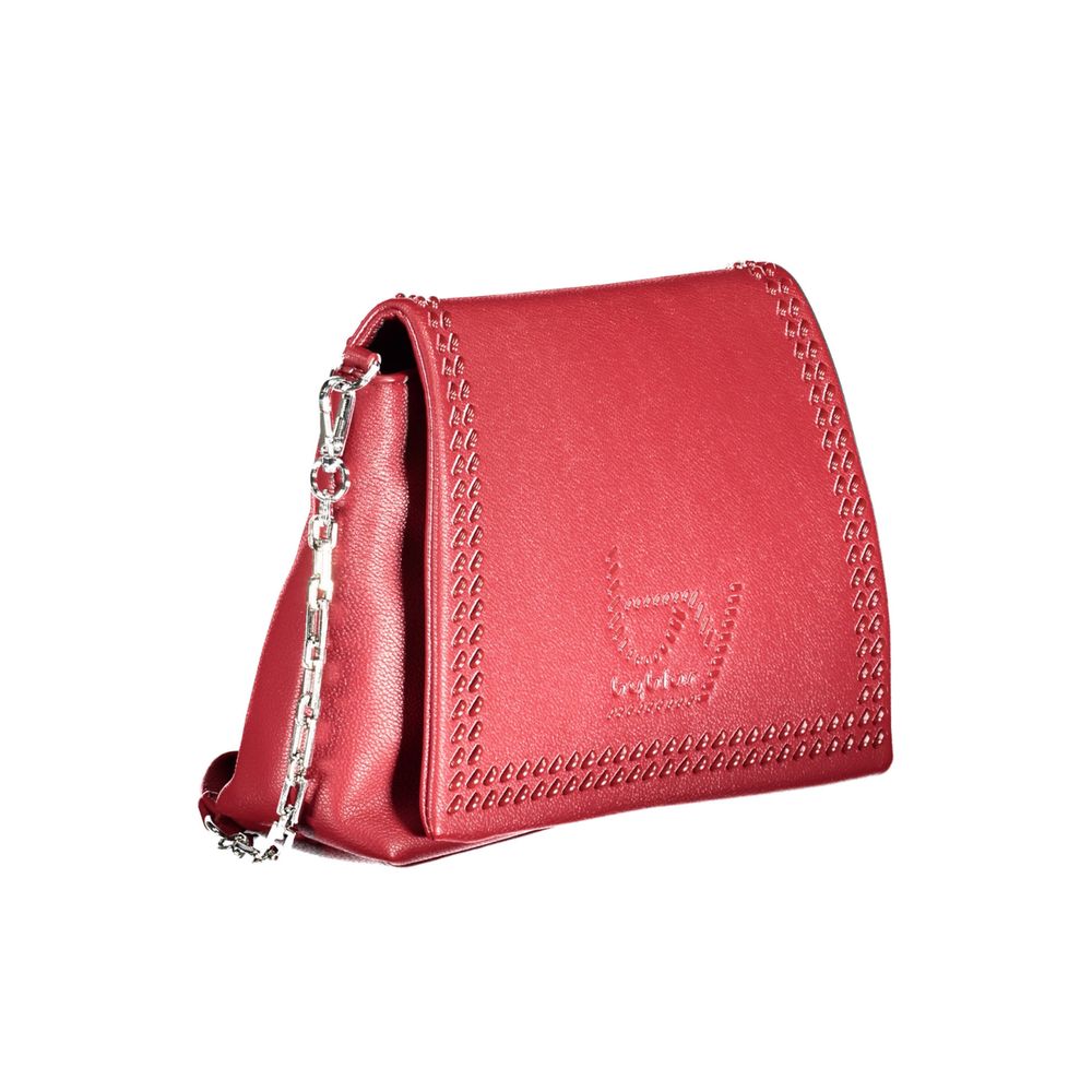 Front view with bag zipped and handles upright.
