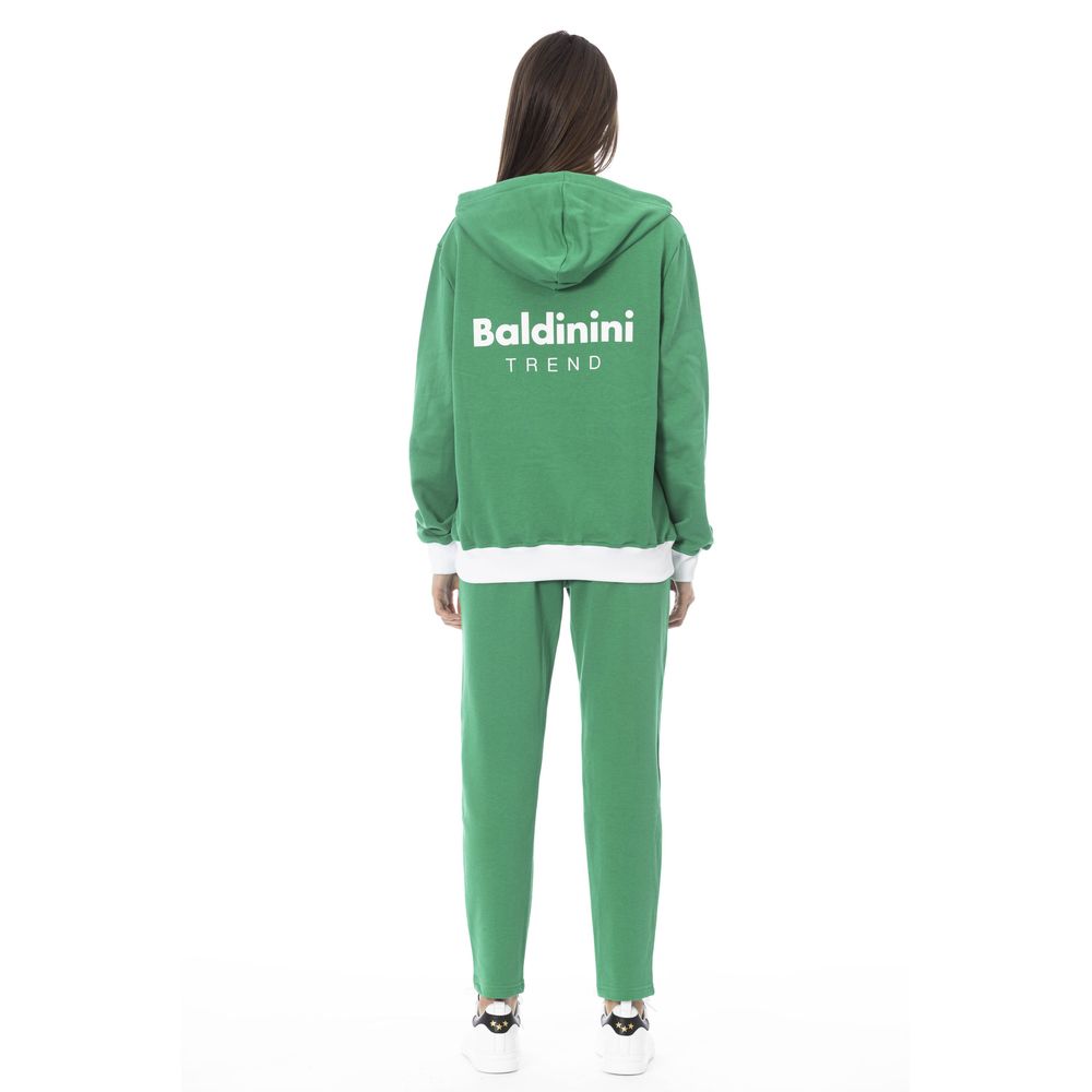 Baldinini Trend Green Cotton Women Sweater