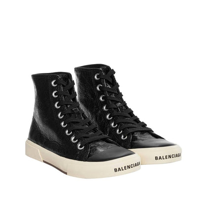 Balenciaga Black Calfskin High Top Sneakers