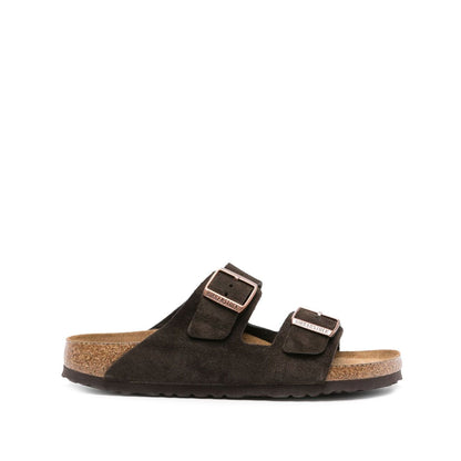 Birkenstock Arizona buckled suede sandals Sandals