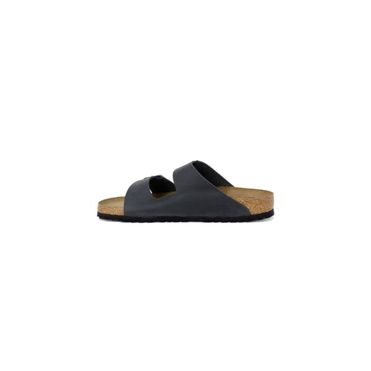 Birkenstock Black Synthetic Slipper, stylish Arizona BS 552113 sandal with Birko-Flor and suede leather, perfect for everyday wear.