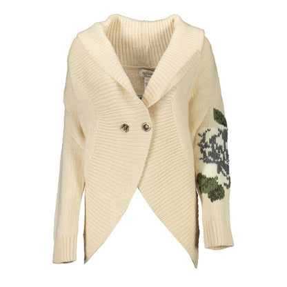 Blugirl Beige Acrylic Women Cardigan