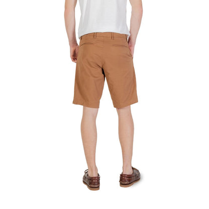Borghese Beige Cotton Bermuda Shorts