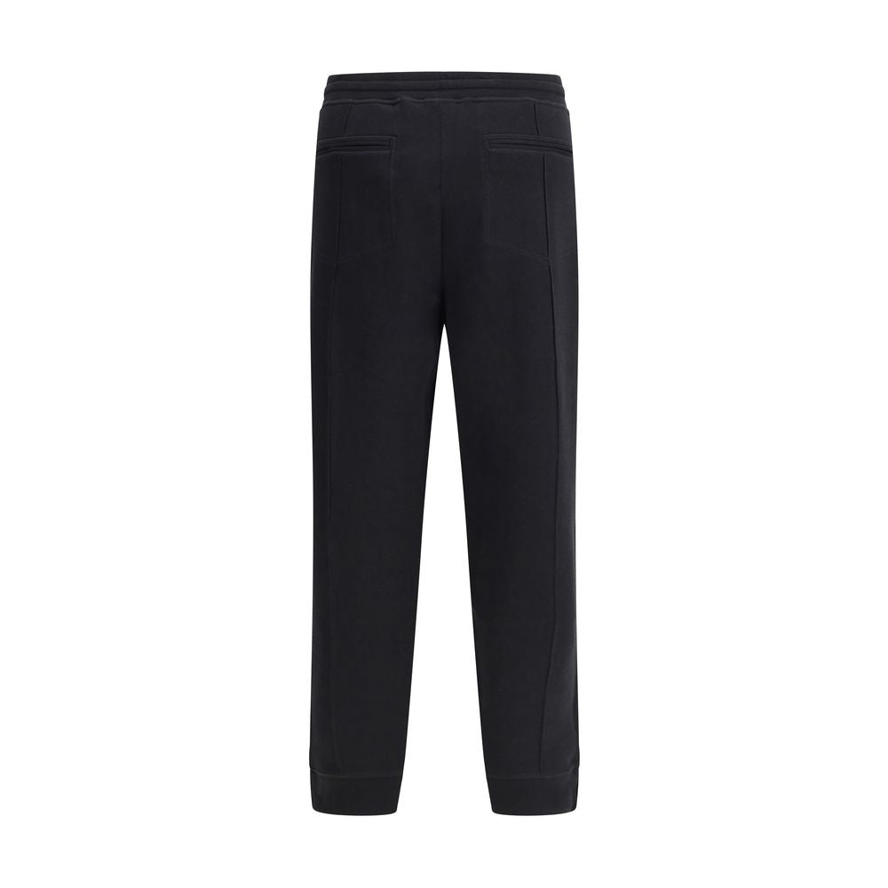 Brunello Cucinelli Black Cotton Joggers (Workout Pants)