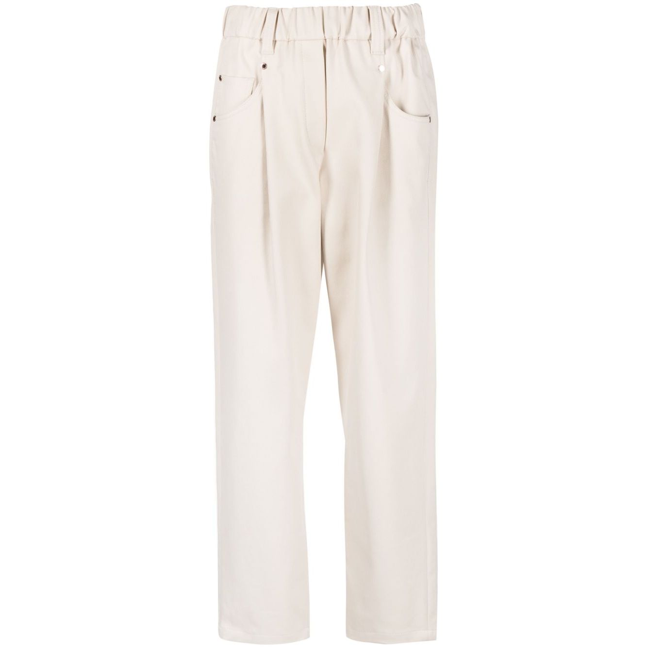 Brunello Cucinelli Elasticated straight-leg trousers