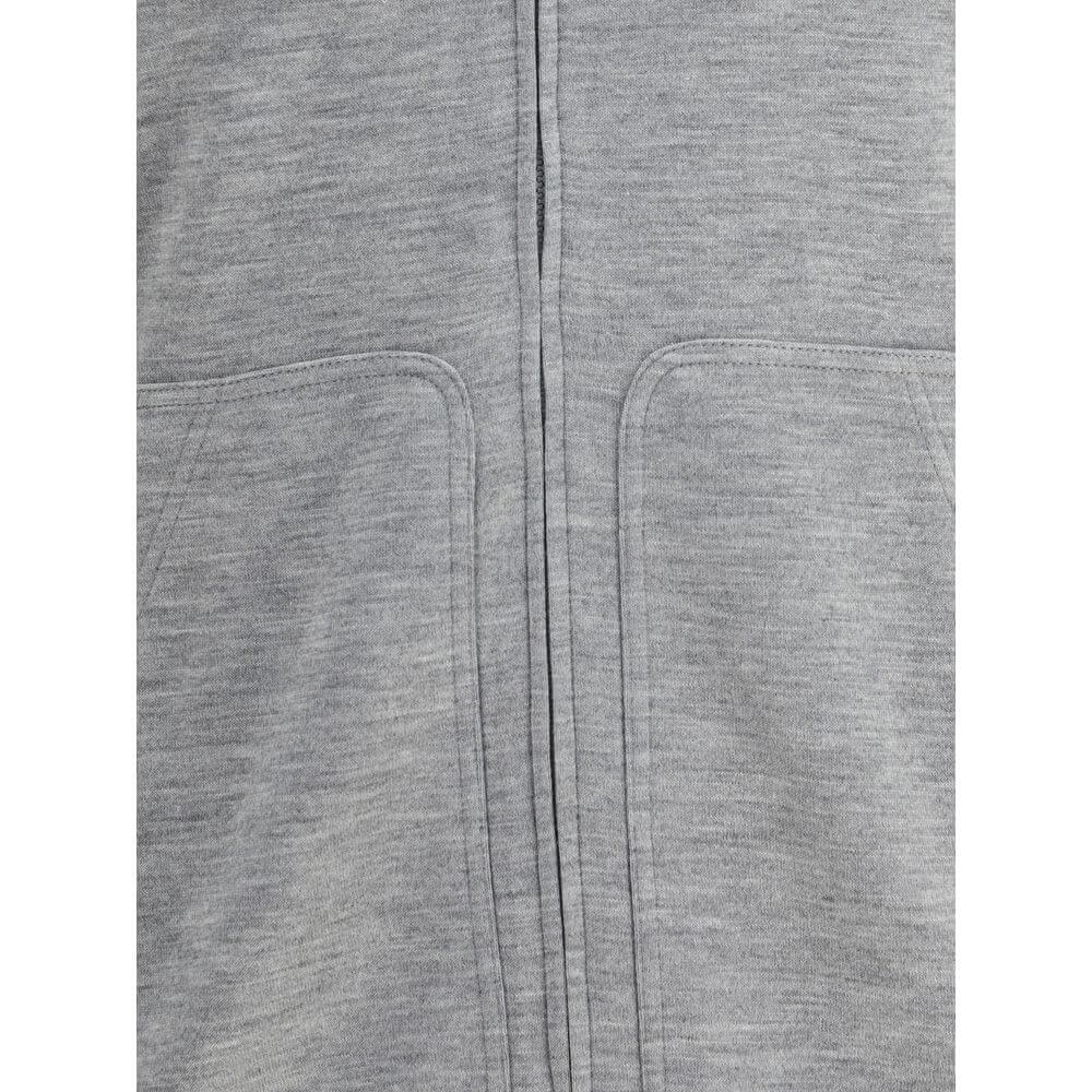 Brunello Cucinelli Gray Cashmere Sweatshirt