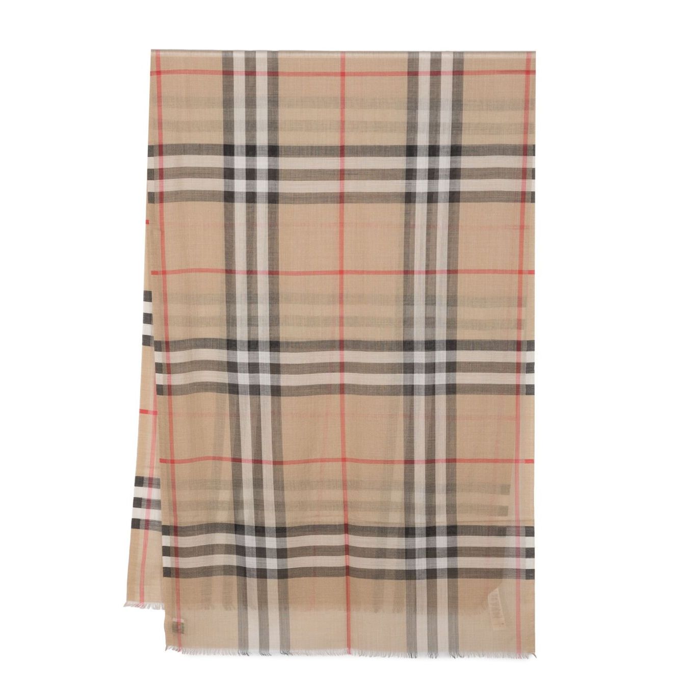 Burberry Check wool and silk scarf