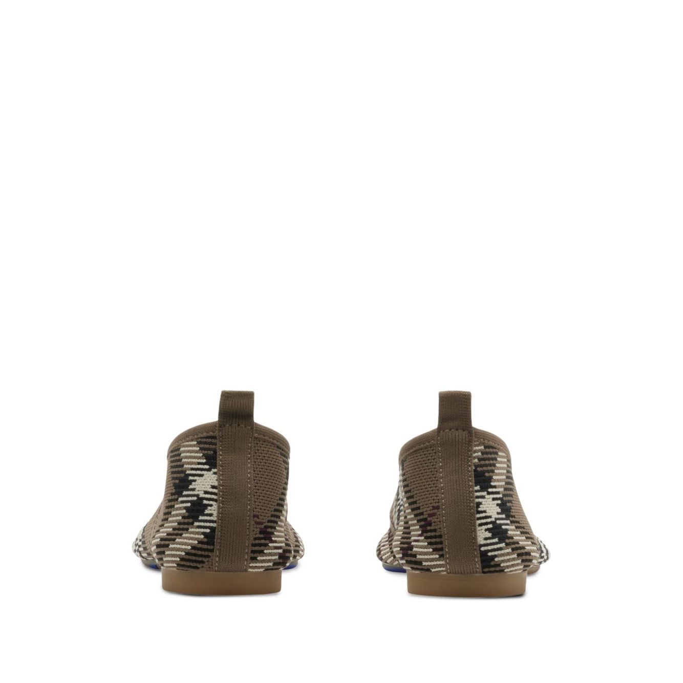 Burberry checkered Ballerina in jacquard Flat Shoes