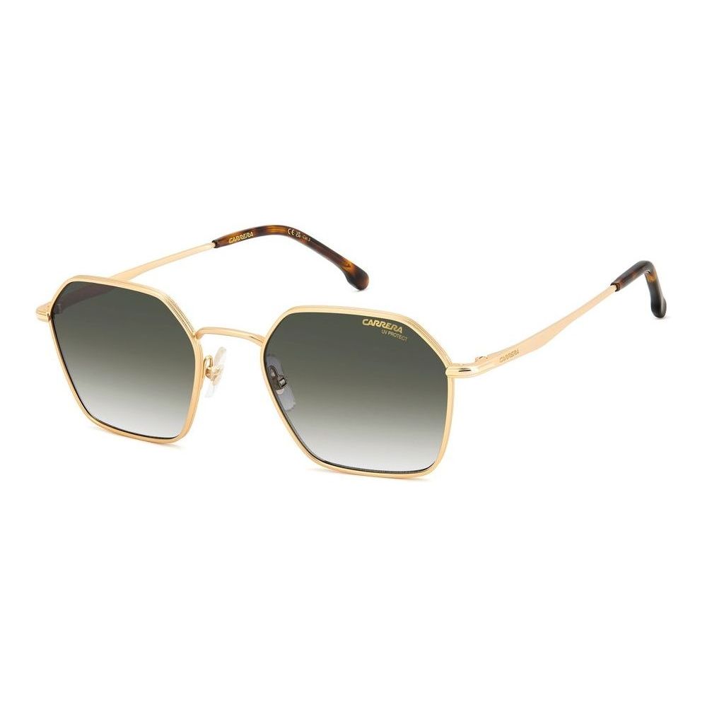 CARRERA MOD. CARRERA 334_S gent's metal sunglasses with hexagonal lenses and gold frame.