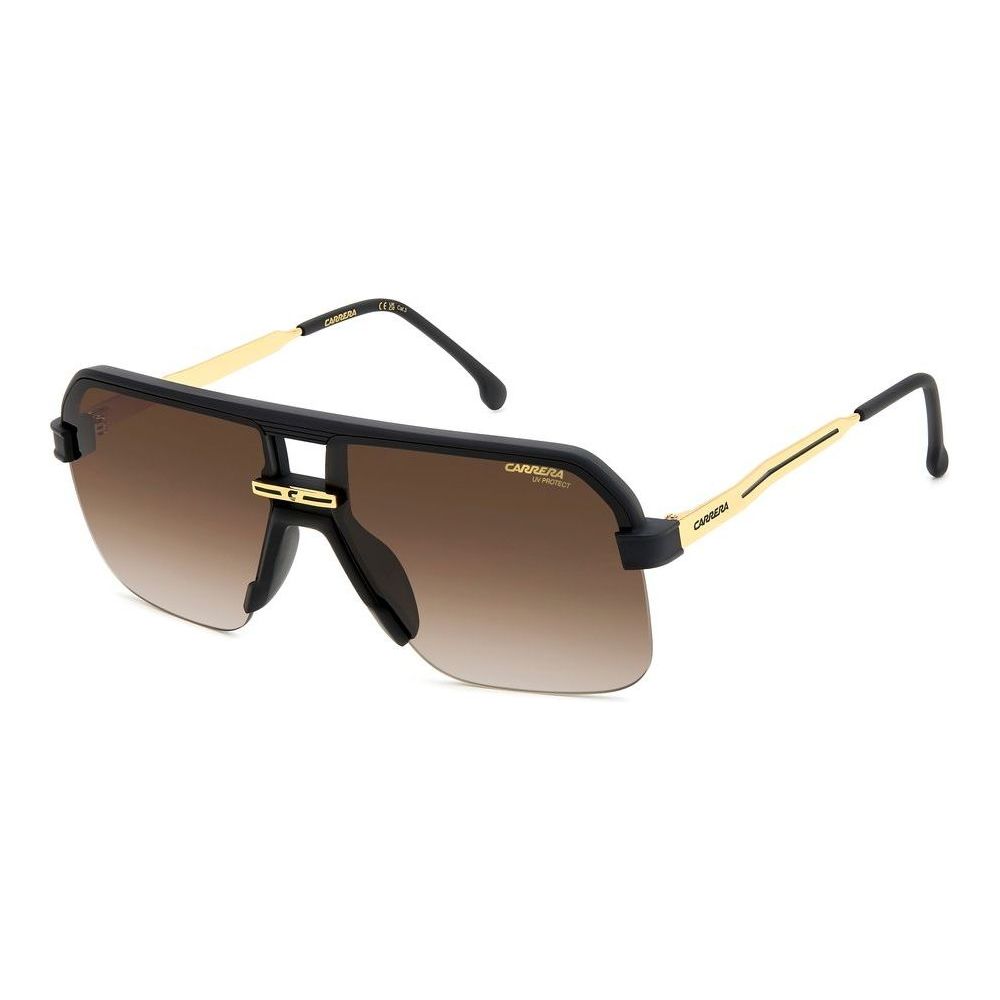 CARRERA MOD. CARRERA 1066_S sunglasses for men, made of polyamide with stylish brown lenses and black frame.