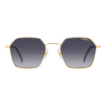 Gent's metal sunglasses CARRERA MOD. CARRERA 334_S with dark lenses and gold frame on display.