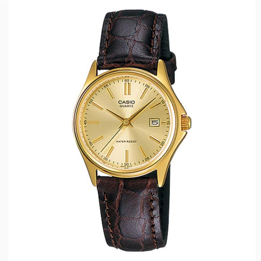 CASIO COLLECTION Mod. LADY LEATHER - GOLD WATCHES