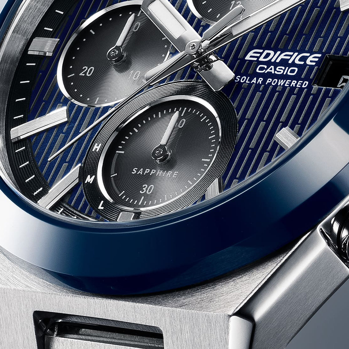 CASIO EDIFICE Mod. SOLAR POWERED CHRONOGRAPH - BLUE