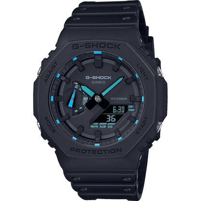CASIO G-SHOCK Mod. OAK - Neon Blue Index WATCHES