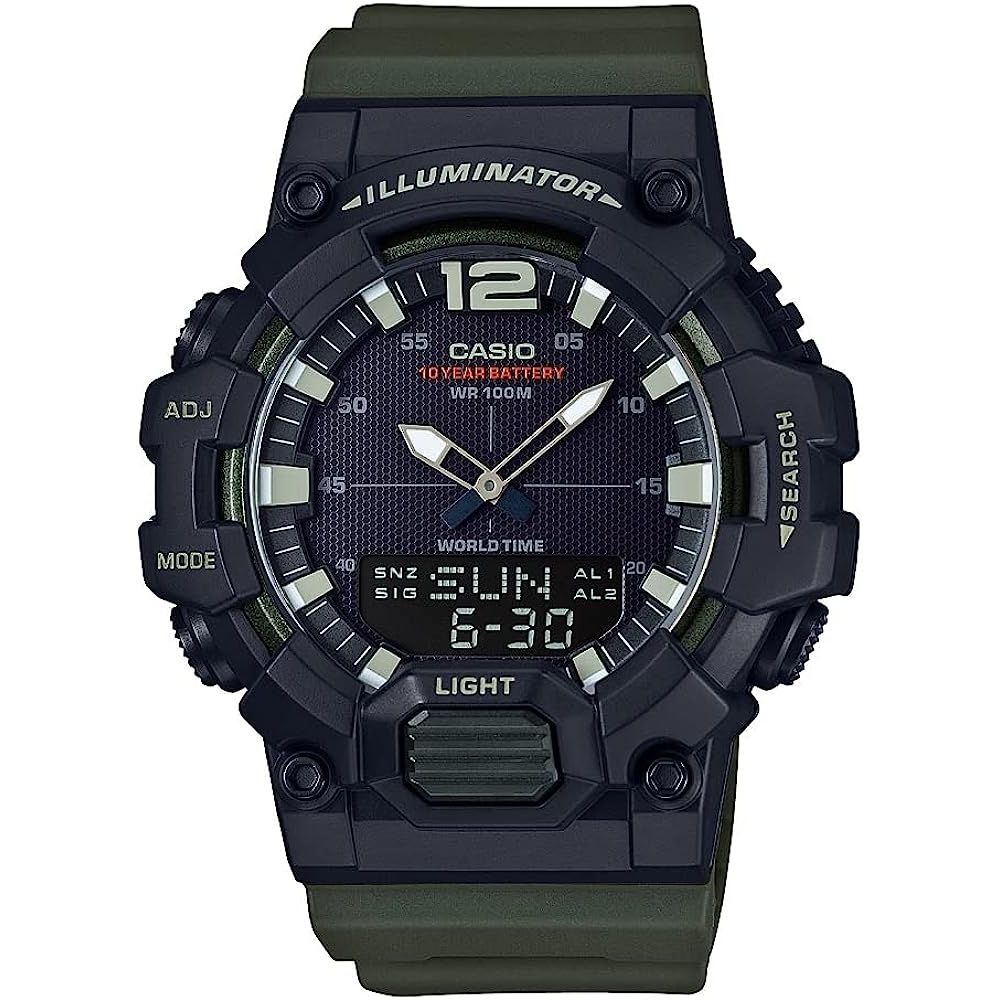 CASIO SPORT Mod. ILLUMINATOR - BLACK. ARMY GREEN
