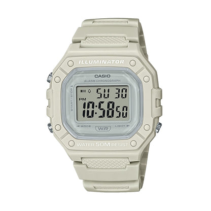 CASIO TIMELESS COLLECTION Mod. SPORT ILLUMINATOR WR 50M. ALARM. CHRONOGRAPH - WHITE - COLORED SERIE WATCHES