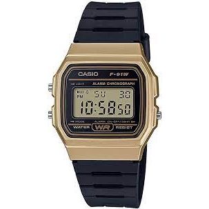 CASIO VINTAGE Mod. F-91 BIO RESIN STRAP - GOLD WATCHES