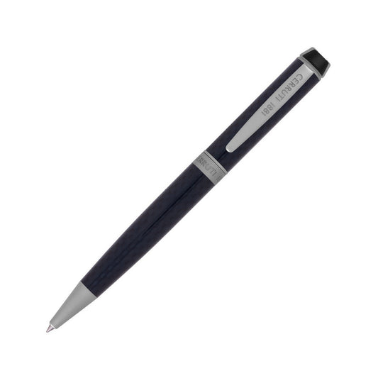 CERRUTI WRITING FASHION ACCESSORIES Mod. NSL0524B elegant pen with blue and silver design