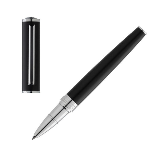 CERRUTI WRITING FASHION ACCESSORIES Mod. NST0965A - stylish pen with sleek black finish and chrome accents.