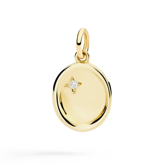 CHARMS DODO MOD. DMC5020SIGNEDB09G gold pendant with diamond accent