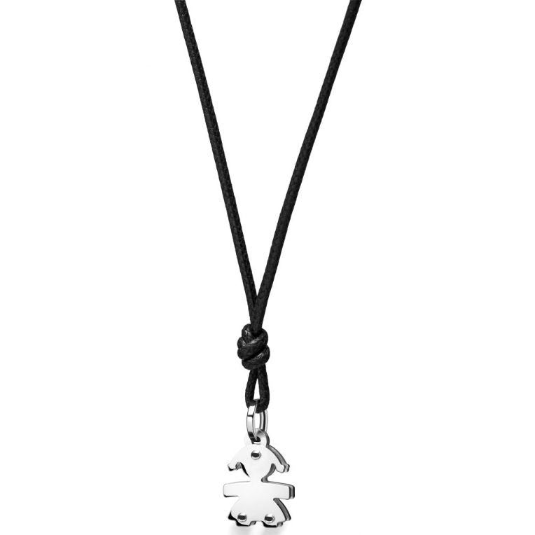 COLLANE LE BEBE MOD. LBB048-N 9 Kt gold ladies' necklace with pendant in official box, made in Italy